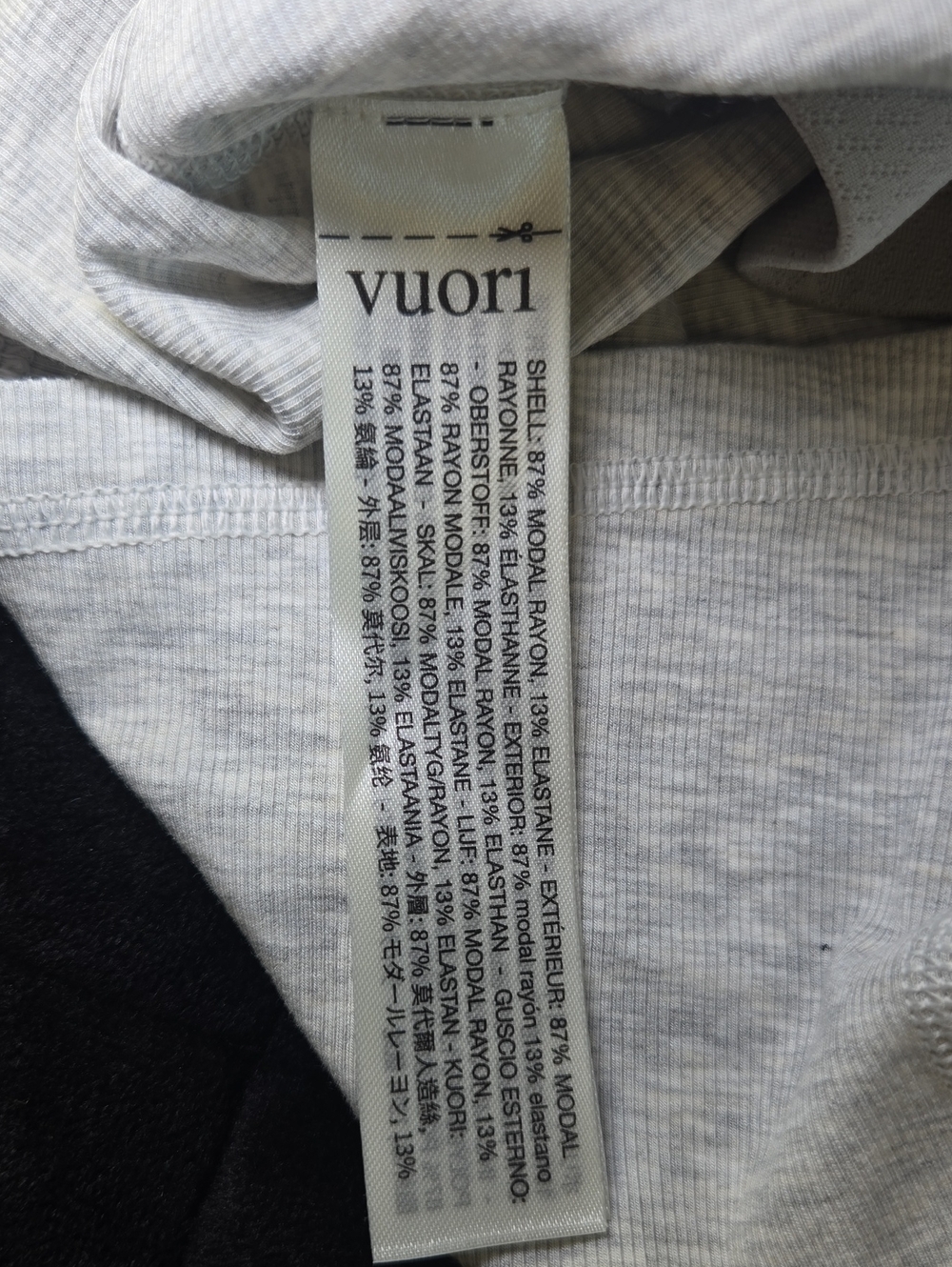 Vuori Pose Plyo Tank Top White Heather Gray Cropped Athleisure Size M NWT - Picture 11 of 14